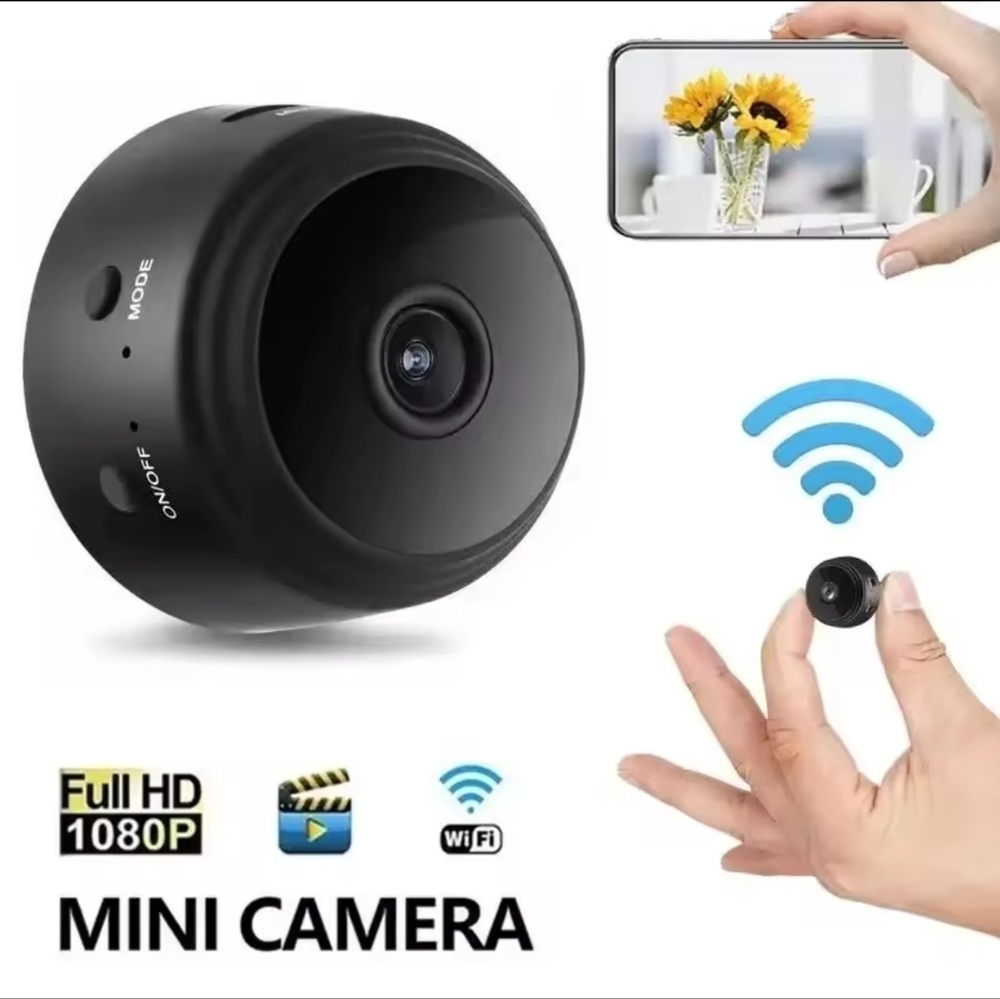 Black Mini Camera with WiFi Capability
